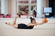 Gymnast Kimaya Karle during training