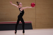 Sabrina Kulish during an exercise with a ball