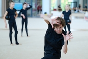 Irina Zenovka, Alina Festival choreographer, works with the Russian National team on group exercises