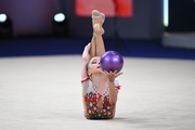Diana Sobyanina during the ball exercise