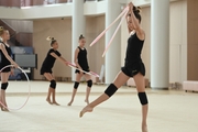 Gymnasts from Belgorod during training