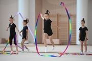 Gymnast from Belgorod  during an exercise with a ribbon