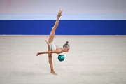 Eva Kononova during the ball exercise