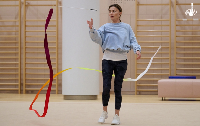 September 30, 2026. Olympic champion Alina Kabaeva during a training session at the Academy