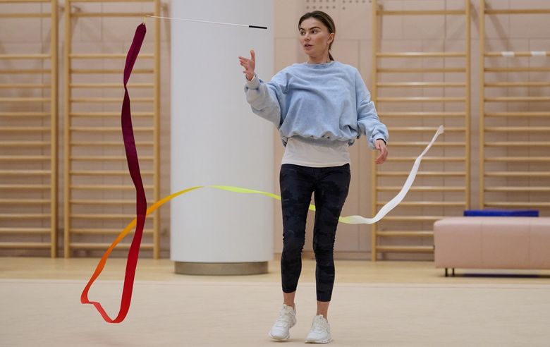 September 30, 2026. Olympic champion Alina Kabaeva during a training session at the Academy