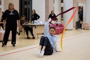 Olympic champion Alina Kabaeva during a training session at the Academy