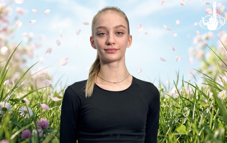 Sofia Nikolskaya speaks about the hoop program at the first stage of the Cup of the Strongest