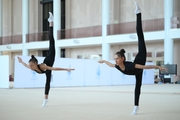 Anastasia Vlasenko and Nicole Rimarachin Diaz during the recovery camp at the Academy