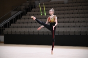 Alexandra Borisova during a control training session before the Russian Championship