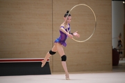 Arina Kovshova during a control training session before the Russian Championship