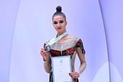 Анна Ткачук после церемонии награждения на всероссийском турнире «Кубок "Небесная грация"»