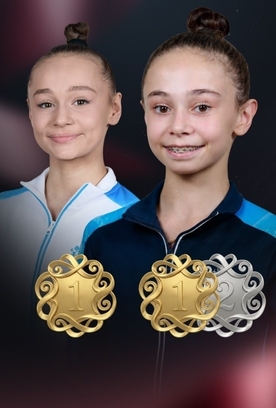 Гимнастки Академии завоевали медали в финалах с булавами и лентой на Aura Cup в Хорватии