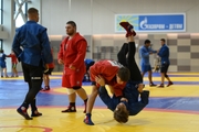 Participants of the training camp during training at the Martial Arts Academy