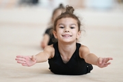 A gymnast during the workout