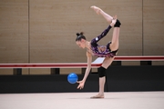 Yana Sakovich during a control training session before the Russian Championship
