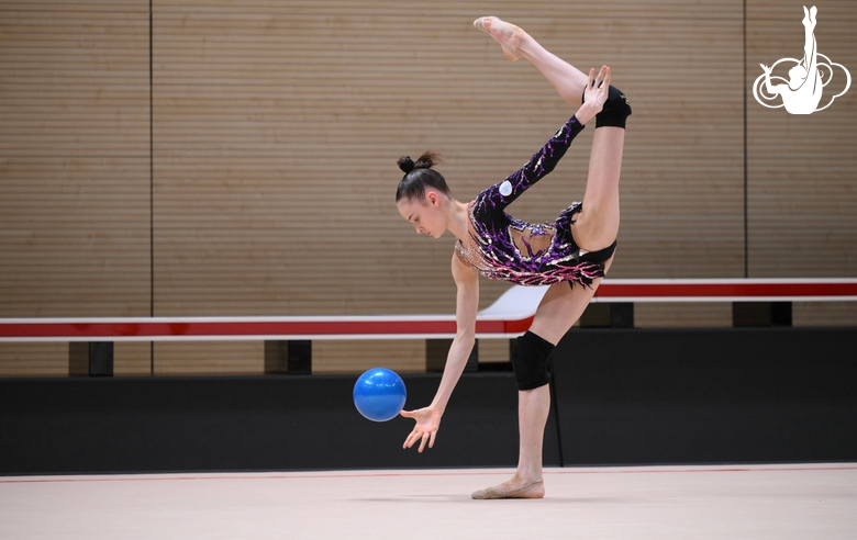Yana Sakovich during a control training session before the Russian Championship