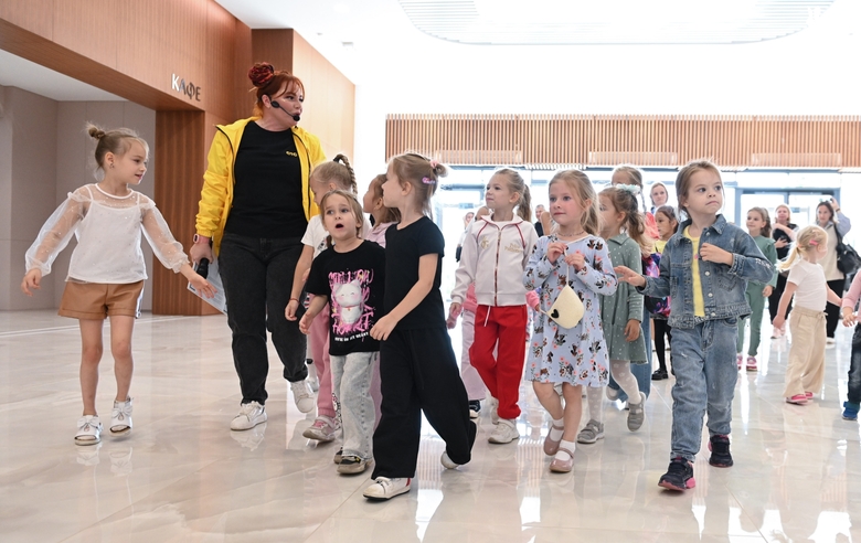 Young guests on a tour of the Academy