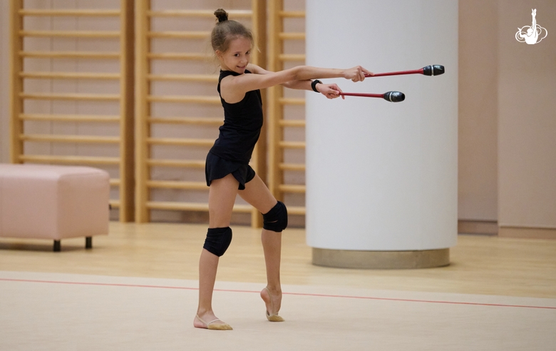 Alisa Shunina during a training session at the Academy