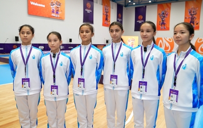 Interview with the group gymnasts from Uzbekistan at the III CIS Games