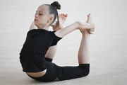 Gymnast from Belgorod  during class