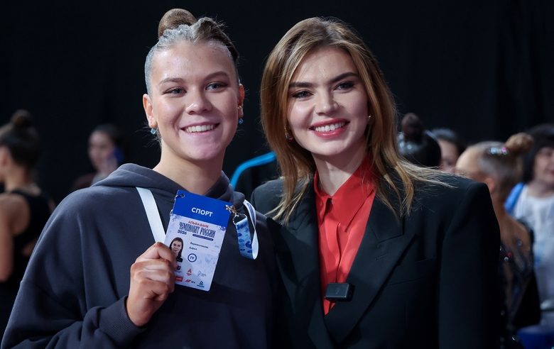 28 февраля 2026 года. Олимпийская чемпионка Алина Кабаева на чемпионате России в Москве