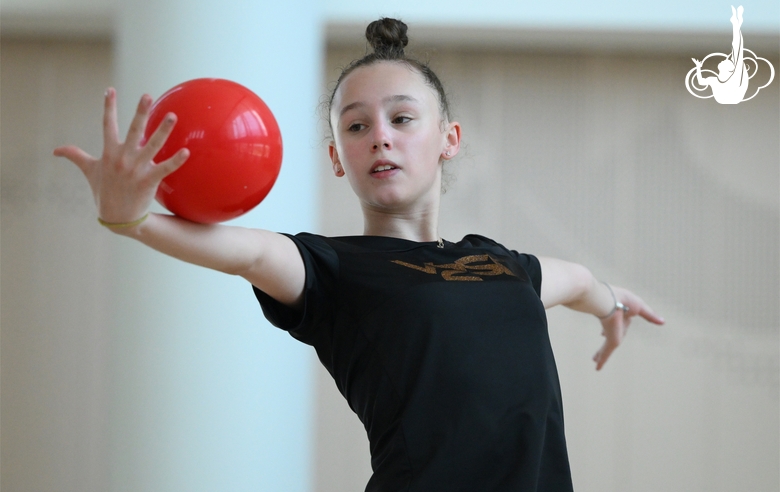 Anna Repina during the recovery camp at the Academy