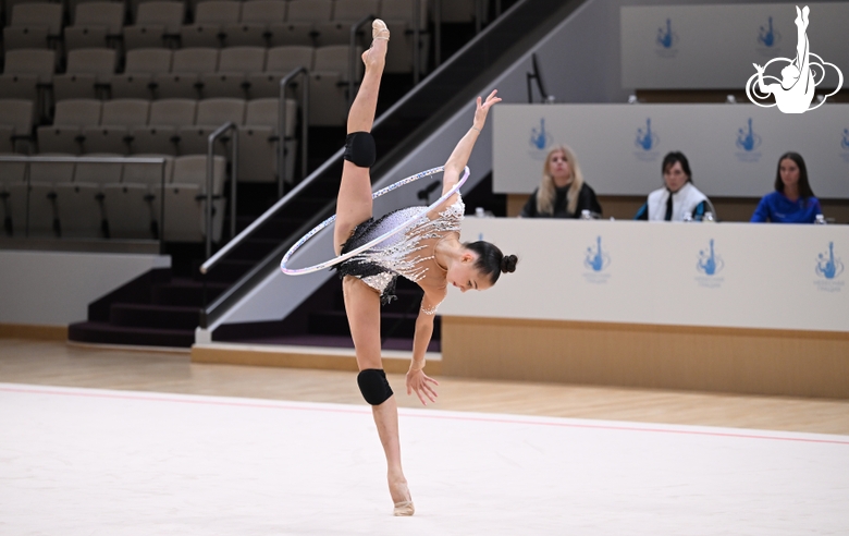 Мария Борисова во время контрольной тренировки в Академии