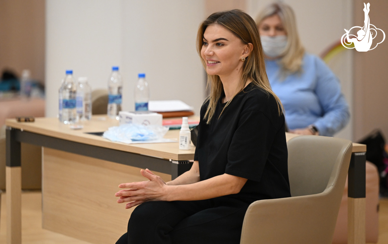 December 16, 2025. Olympic champion Alina Kabaeva during training at the Academy