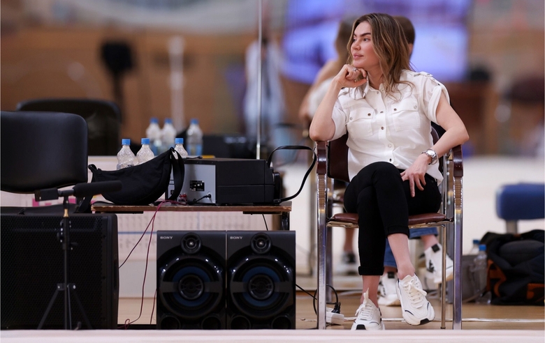 4 августа 2026 года. Олимпийская чемпионка Алина Кабаева во время тренировки в Новогорске