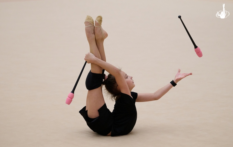 Diana Sobyanina during a training session at the Academy