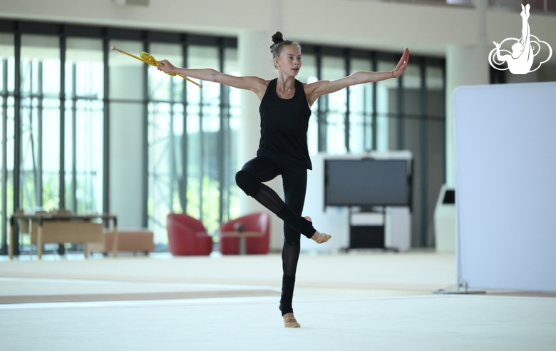 Anastasia Vlasenko during the recovery camp at the Academy