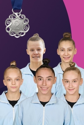 Групповички завоевали серебро в упражнении с обручами и булавами на этапе Кубка мира в Баку