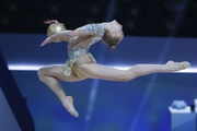 Natalia Usova (Uzbekistan) during exercise with a ball