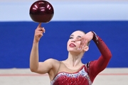 Vladislava Sharonova during the ball exercise