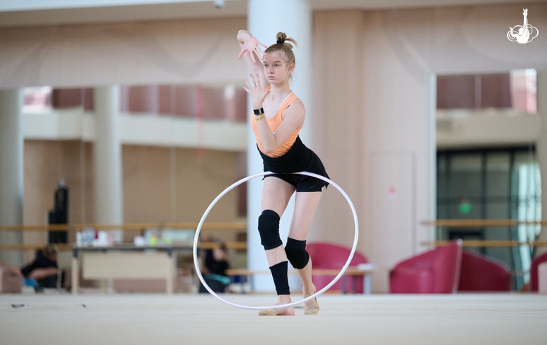 Alexandra Borisova during a training session at the Academy