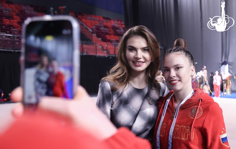 Олимпийская чемпионка Алина Кабаева на чемпионате России в Москве