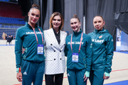 March 16, 2026. The Olympic champion with gymnasts from Hungary at the international Alina Kabaeva Grand Prix Champions Cup tournament in St. Petersburg