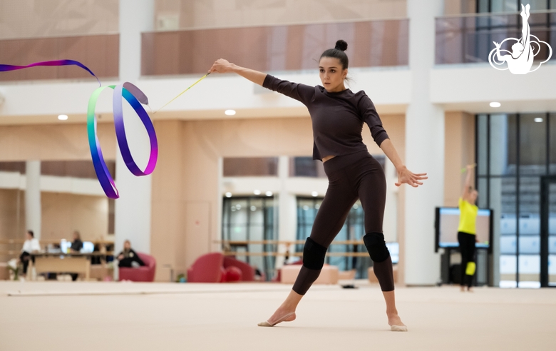 Arina Tkachuk during a training session at the Academy