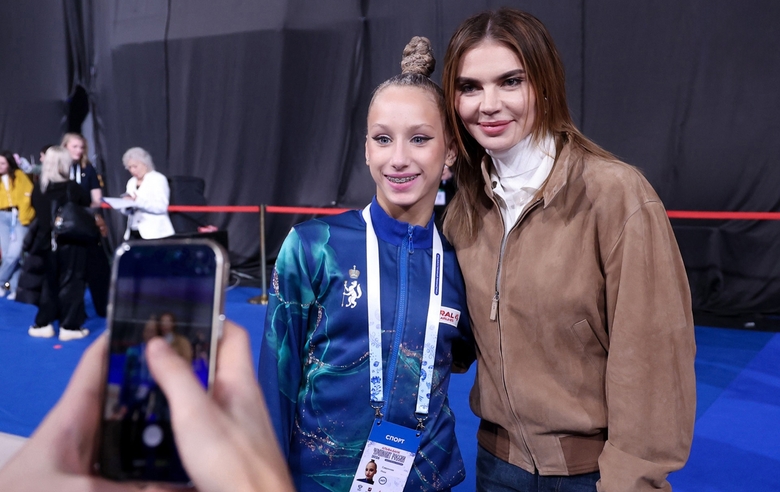 6 марта 2026 года. Олимпийская чемпионка Алина Кабаева на чемпионате России в Москве