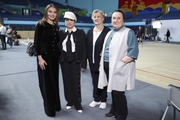 Olympic champion Alina Kabaeva together with the President of the All-Russian Gymnastics Federation and head coach of the Russian national team Irina Viner, Russia’s Honored Coaches Vera Shtelbaums and Natalya Tishina