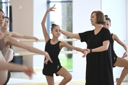 Yulia Kasenkova, senior teacher at the Vaganova Russian Ballet Academy conducts a master-class