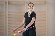 Arina Averina during a class at the Academy