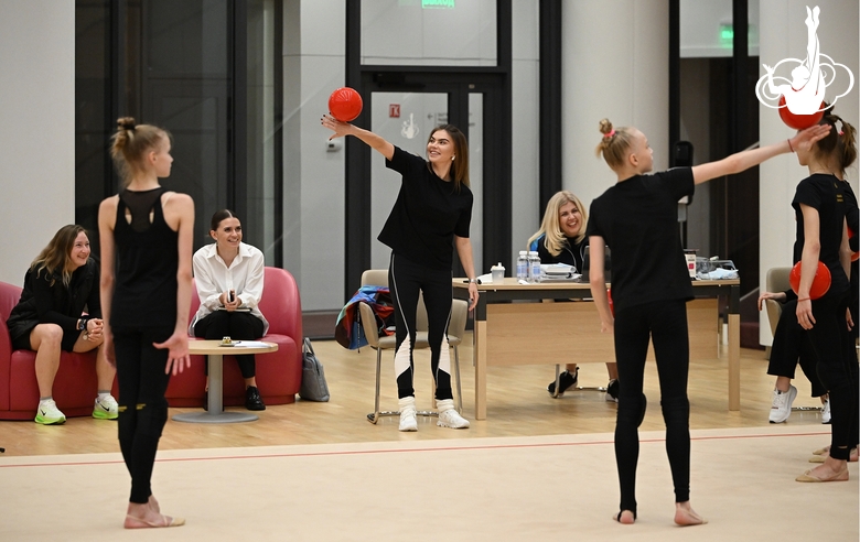 January 29, 2026. Olympic champion Alina Kabaeva during training at the Academy