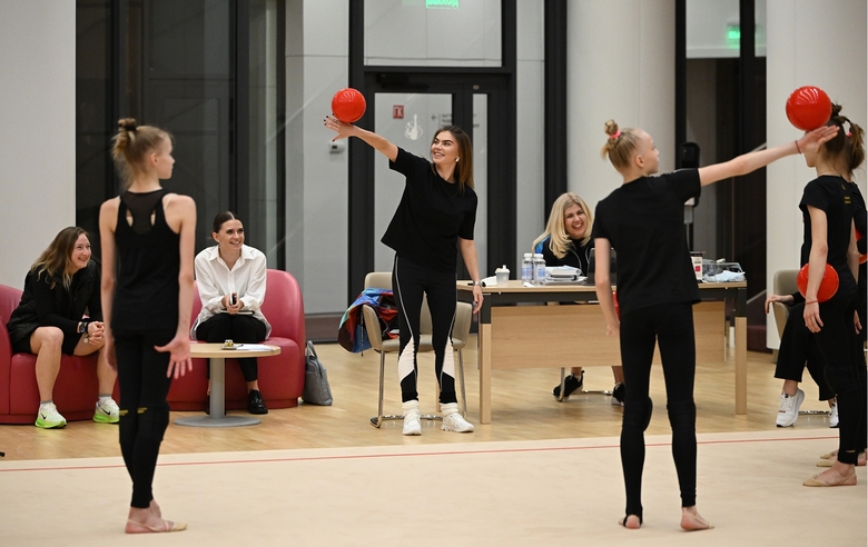 January 29, 2026. Olympic champion Alina Kabaeva during training at the Academy