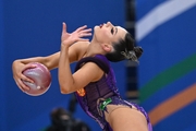 Lala Kramarenko during the ball exercise