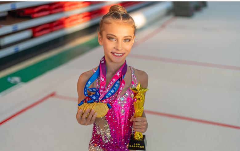 Diana Sobyanina won four gold medals at the international Grand Prix Star Ripple Cup