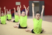 Gymnasts from Belgorod during training