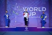 The podium of the ribbon final