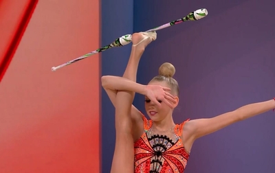 In a video, Belarusian gymnast Kira Babkevich talked about the combined element