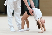 Young gymnast during the Academy selection process